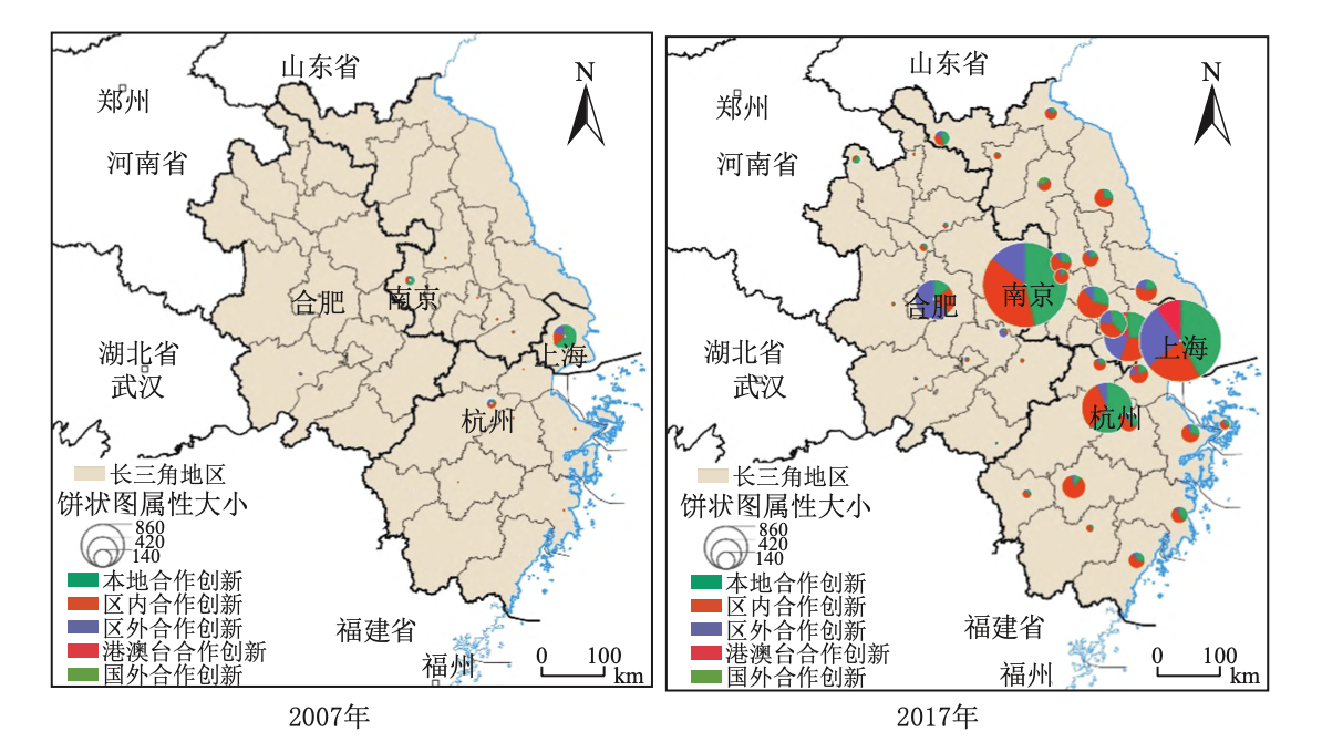长三角合作创新图鉴：上海与西安“由密到疏” 合肥带动作用不明显