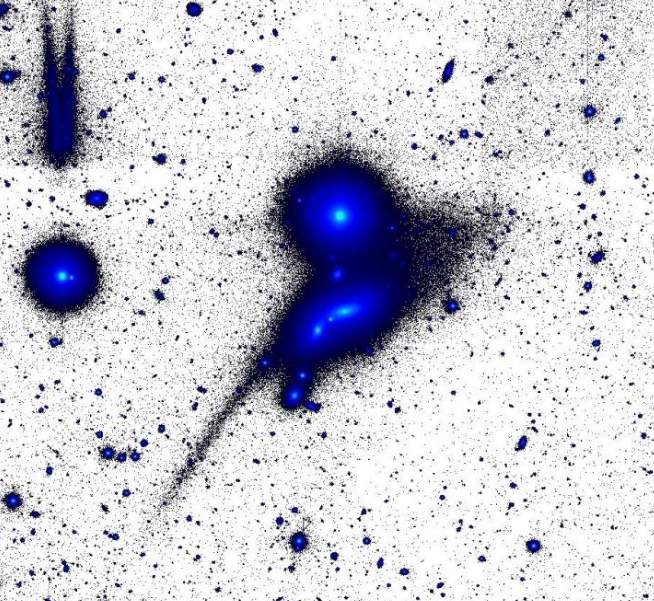 <strong>天文</strong>学家发现蝌蚪状的星系