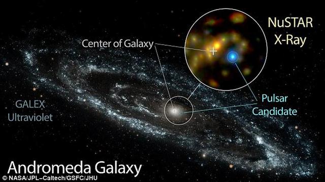 科学家发现仙女星座神秘亮斑 可能是颗脉冲星