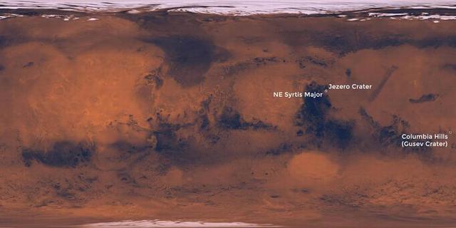 NASA研讨会确定“火星2020任务”三个着陆点
