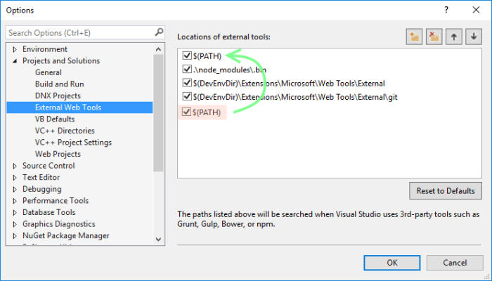 Visual Studio任务运行<strong>程序</strong>“ SyntaxError：在严格模式下使用const”。